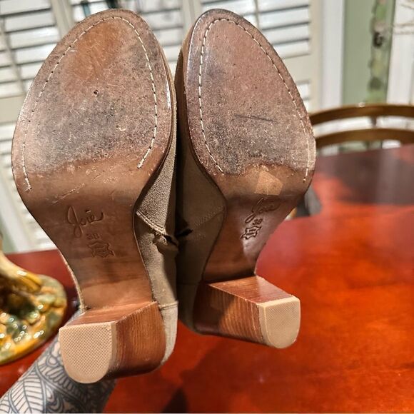Joie Tan Suede Leather Booties Size 8 - Picture 11 of 11